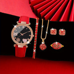 6pcs Unisex Quartz Watches for Daily Wear