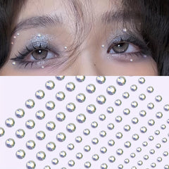 144 Pcs Purple Face Stickers Jewelry Pearl Stickers Face Makeup