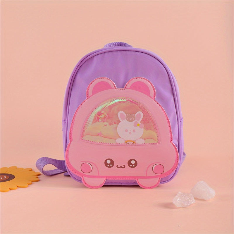 Teen Cartoon Zipper Backpack For Traveling