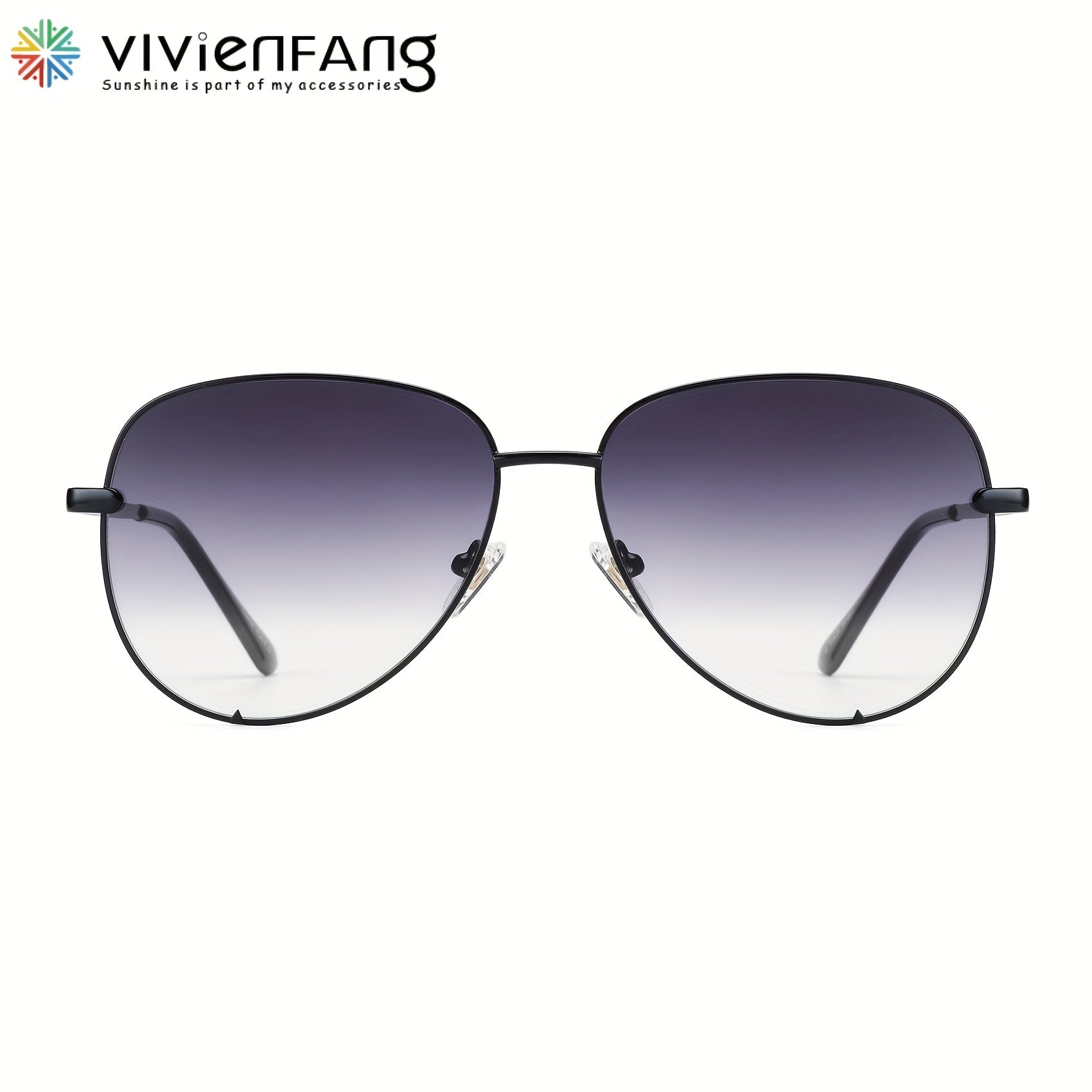 VIVIENFANG Classic Polarized Aviator Sunglasses 61mm UV400 Eye Protection