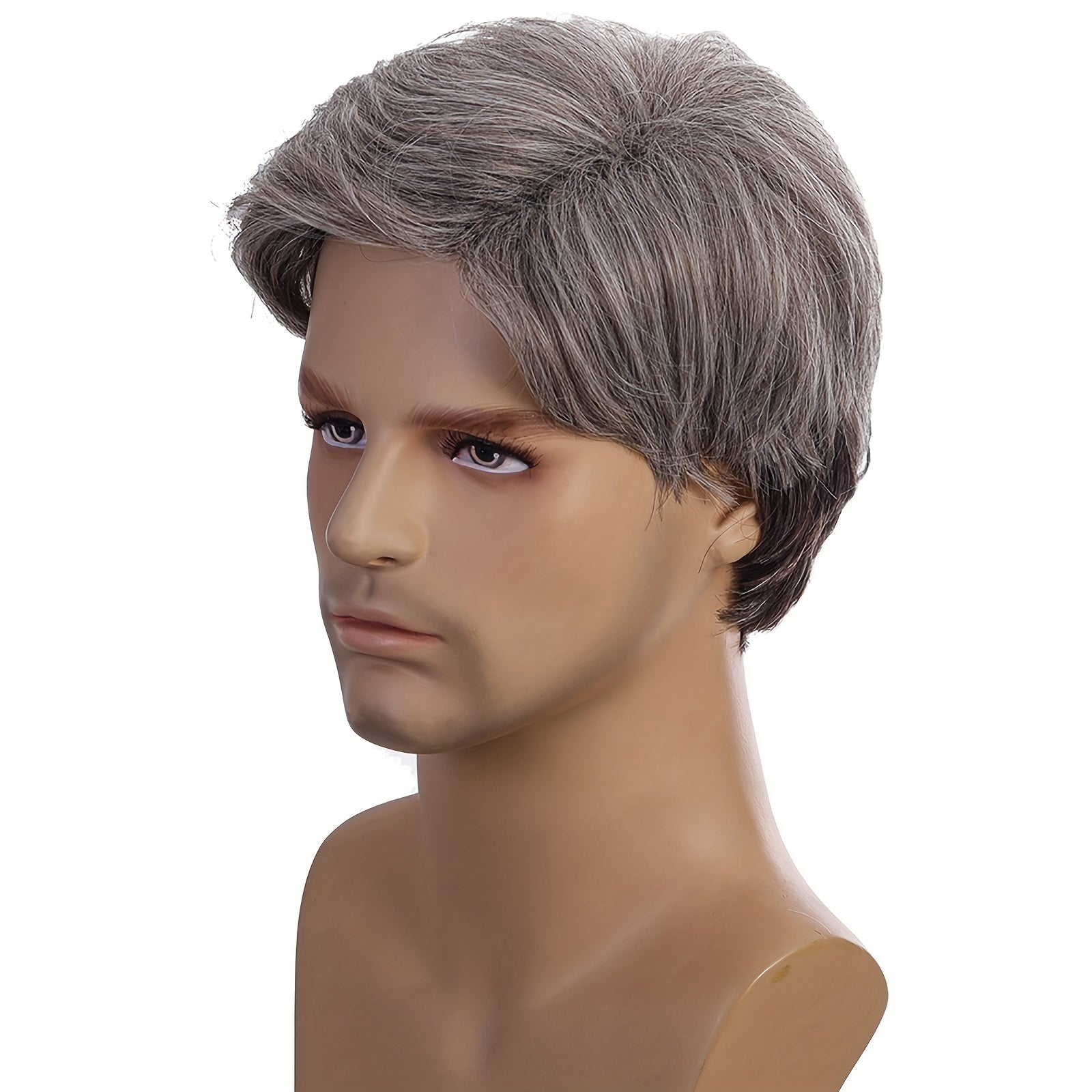 Men's Silver Gray Short Hair Cosplay Wig