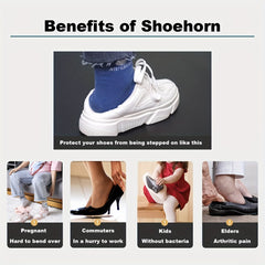 Long Handle Metal Shoe Horn for Seniors 29.97 cm - Dress Shoes & Sneakers