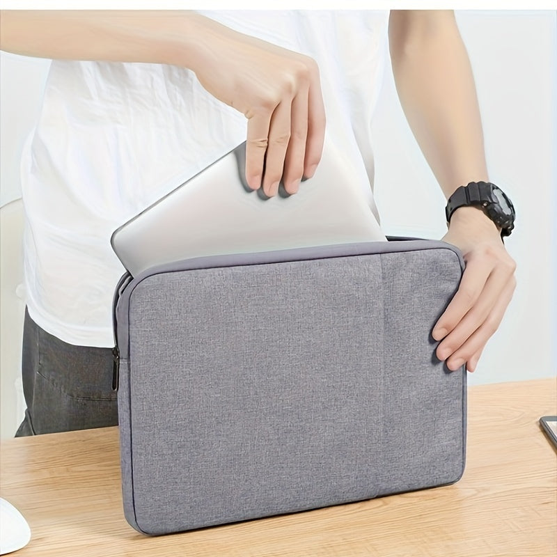 Protective Laptop Sleeve 13 Inch Gray Zipper Organizer Bag
