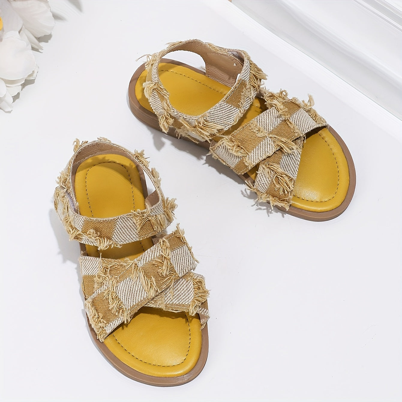 Girls Open Toe Breathable Sandals Lightweight Non-slip