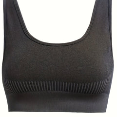 Sports Bra Women's Plus Striped Shockproof Seamless Padded