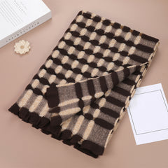 Floral Drawstring Scarf Shawl For Women Winter Warm Scarves