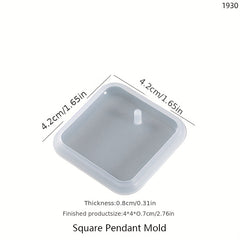 Resin Pendant Casting Silicone Molds Set