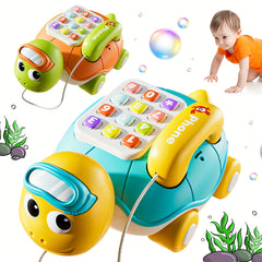 Baby Music Turtle Toy Telephone with Luminous Music