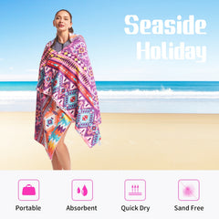 Bohemian Printed Beach Towel Quick Drying & Ultra Absorbent