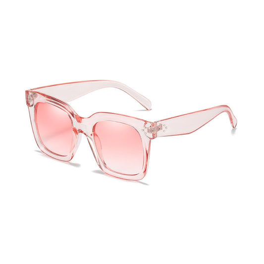 Boho Square Sunglasses for Women with Case