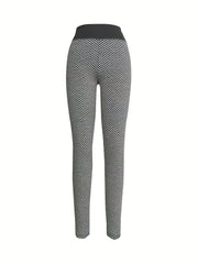 Women's Honeycomb Running Yoga Sports Leggings Fitness Gym Tight Pants