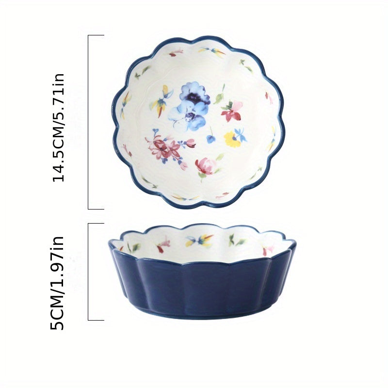 Japanese Ceramic Fruit Salad Bowl Strawberry Ice Cream Bowl