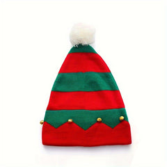 Knitted Christmas Hats With Pom - Adult Santa Hat
