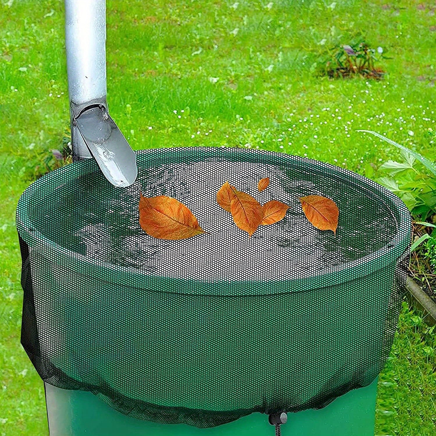 Outdoor Insect Net Bucket Screen Rain Barrel Filter