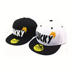 Kids Letter Baseball Cap Hip Hop Dance Flat Eaves Cap Summer Sunshade Sun Hat