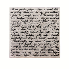 Word Pattern Transparent Stamps for DIY Scrapbooking