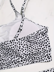 Polka Dot Bikini Set Women's Sexy Bra & Shorts Swimsuit