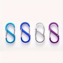 4pcs Outdoor S Aluminum Carabiners for Camping Hiking