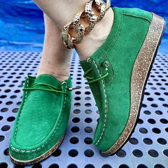 Non-Slip Lace-Up Flat Skate Shoes Lightweight Walking Shoes