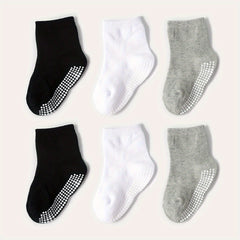 6Pairs Baby Non slip Floor Socks For Toddler Kids Boys Indoor Activities