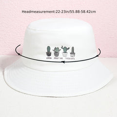 Plant Patterns Bucket Hat Fisherman Hats Unisex Adult Sun Hat
