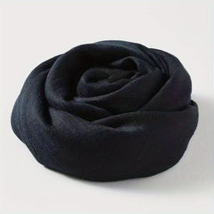 Frayed Edge Crinkle Scarf Solid Breathable Shawl Women Outdoor Hijab Turban