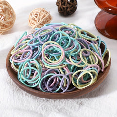 50pcs Colorful Elastic Hair Ties Hair Bands Holiday Gift For Baby Girls