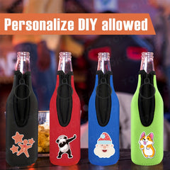 Beer Bottle Insulator Sleeve Keeps Beer Cold & Hands Warm Zip up Jacket