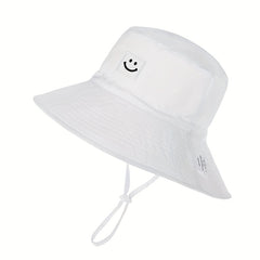 Happy Face Graphic Bucket Hat Breathable Fisherman Hat