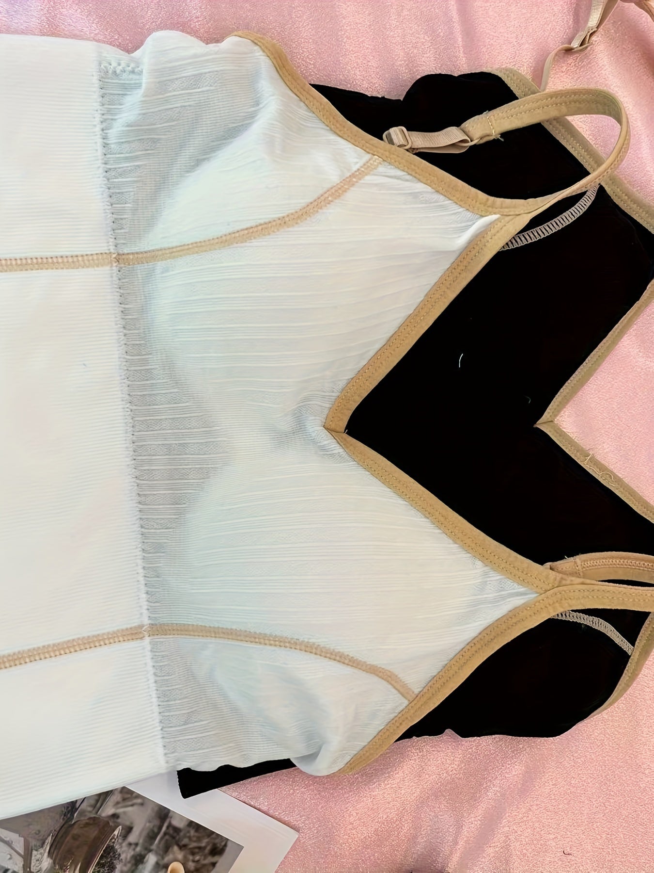 4pcs Colorblock Wireless Push Up Bra Women's Lingerie & Underwear