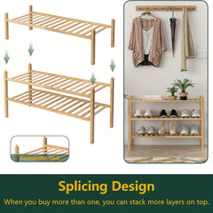 Bamboo Shoe Rack Shoe Storage Organizer