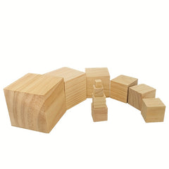 4 Inch Wooden Blocks 6 Colors Sturdy Building Blocks Play & Decor