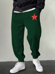 Men's Star Graphic Sweatpants Casual Joggers For Outdoor