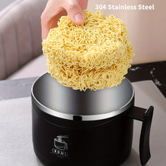 1300ml Stainless Steel Noodle Bowl Anti-Scalding Student Lunch Box