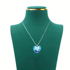 Heart Wolf Head Necklace Pendant Charm Girls Jewelry Accessories