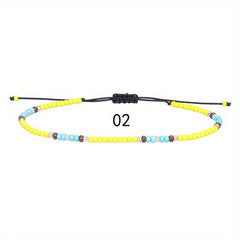 Colorful Beaded Anklet for Women - Summer Beach Style