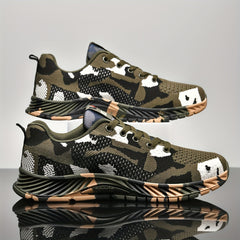 Men's Camo Training Shoes Breathable Lightweight Casual Shoes Soft Sole