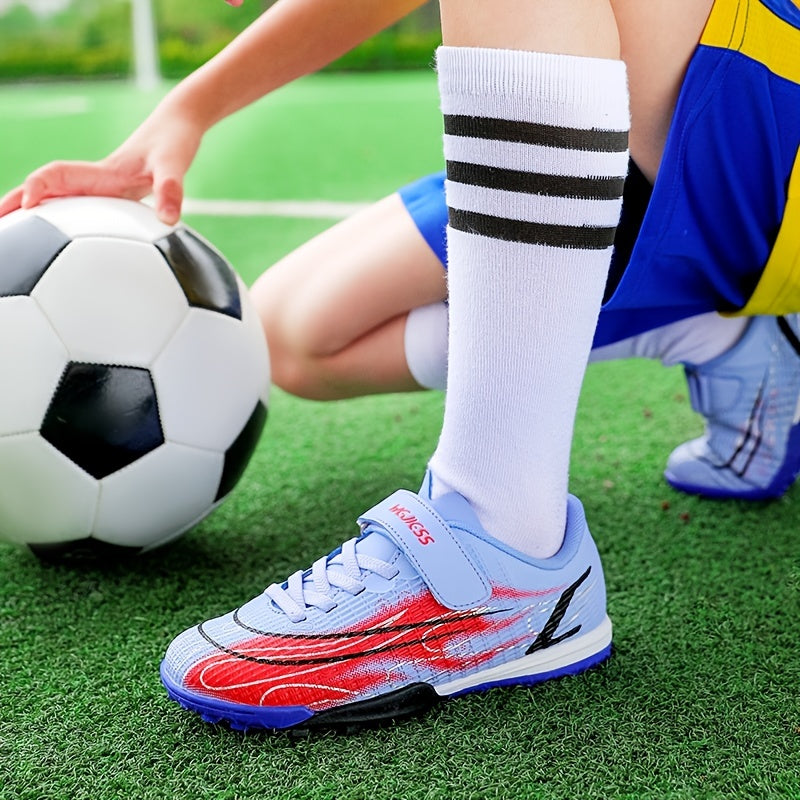 Kids Soccer Shoes TF Cleats Lightweight Athletic Shoes