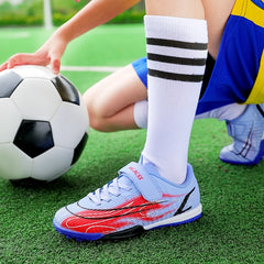 Kids Soccer Shoes TF Cleats Lightweight Athletic Shoes