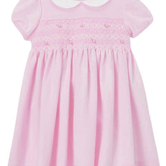 Pink Flower Girls Dress Doll Collar Formal Party Wedding Dress