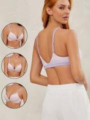 Lace Wireless Push Up Bra Comfortable & Breathable Women's Lingerie