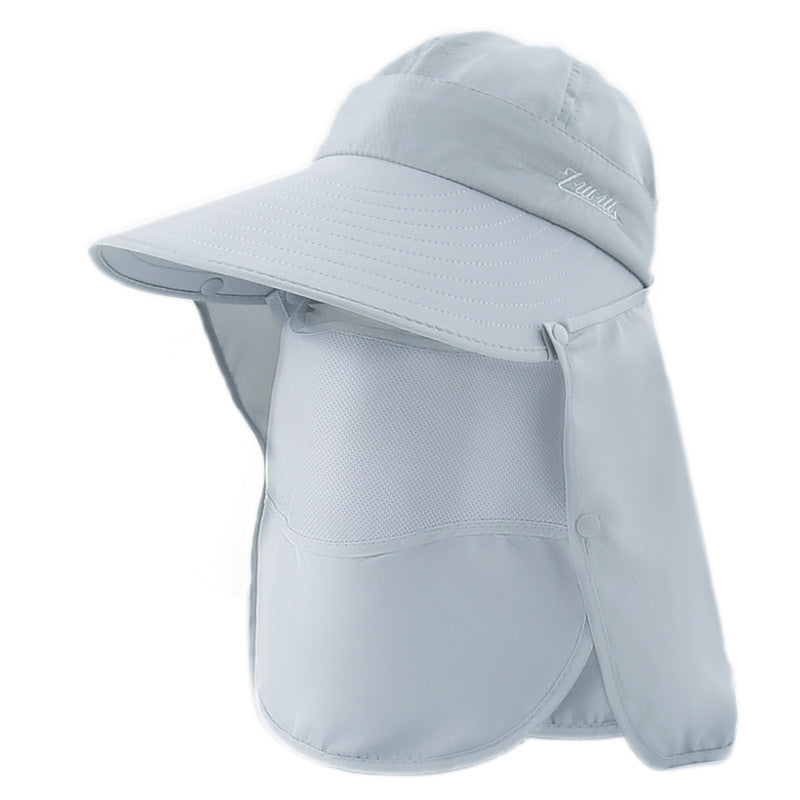 Summer Cap with Neck Shield for Beach Sports & Cycling