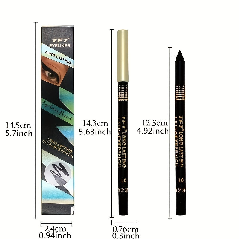 Coffee Eyeliner Pen Waterproof Smudge Proof Long-Lasting