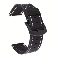 Crazy Horse Leather Watch Strap Quick Release Retro Italian Cowhide 20 22 24mm