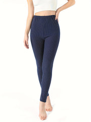 Stripped Yoga Pants Stretchy Fitness Leggings Women's Activewear