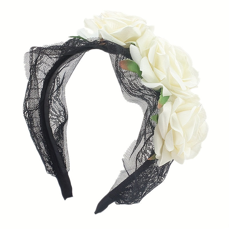 Girl s Halloween Rose Flower Headband For Children