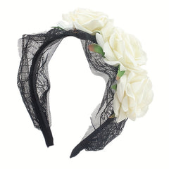 Girl s Halloween Rose Flower Headband For Children