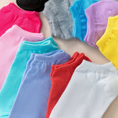 11 Pairs Girls Casual Ankle Socks for Kids Toddlers