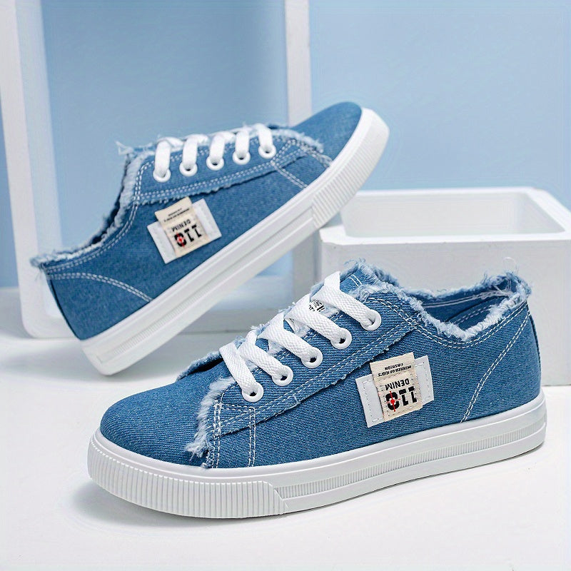 Women's Low Top Canvas Shoes Lace Up Sports Sneakers
