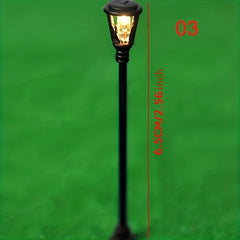 5pcs Model Street Light Building Sand Plate Mould Dollhouse Decoration